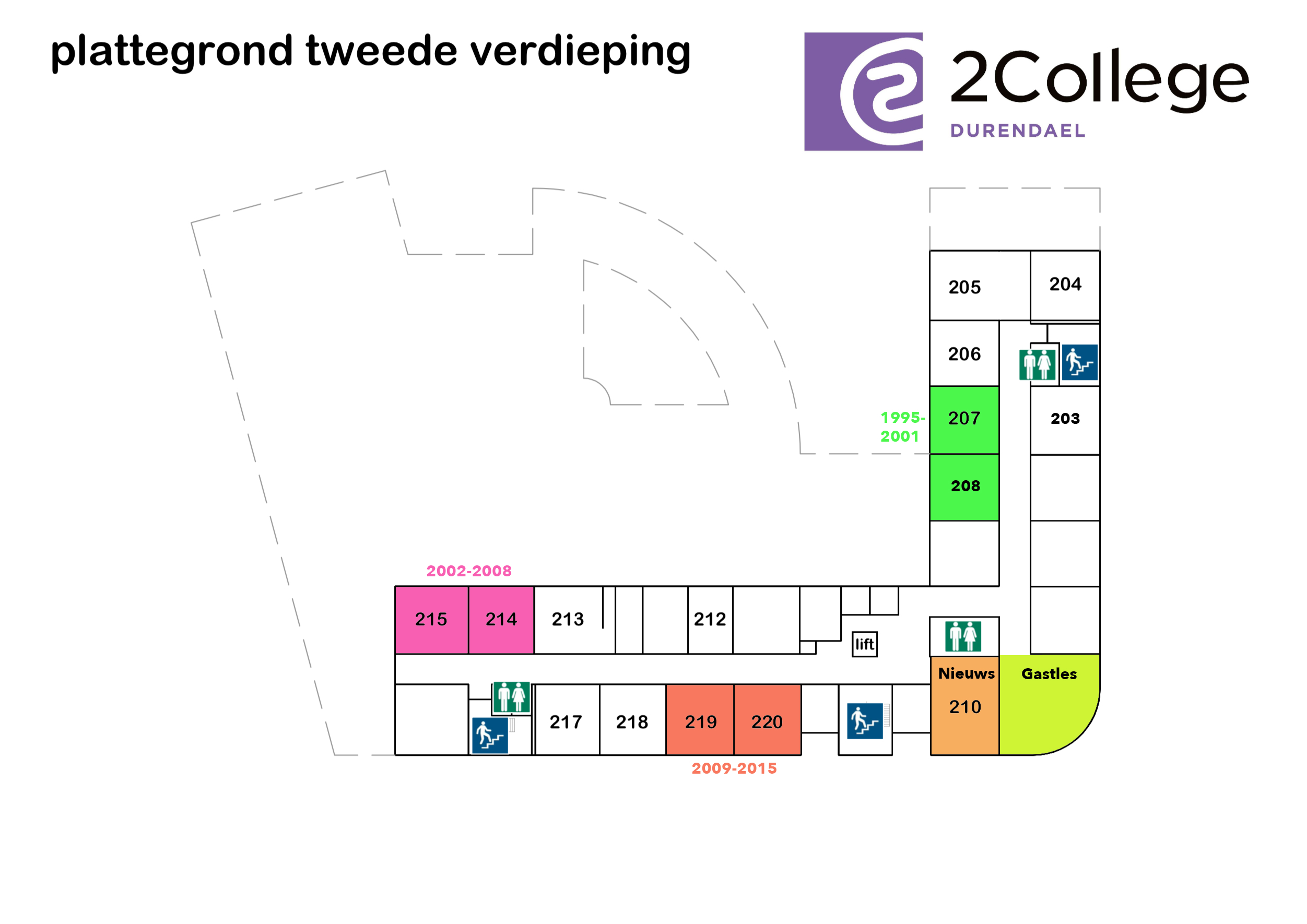 Plattegrond 2e verdieping